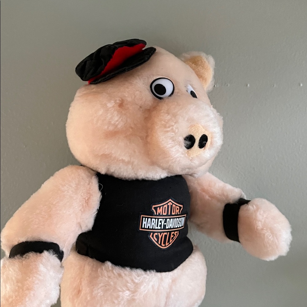 Harley-Davidson Plush Motorcycle Pig - Picture 3 of 6